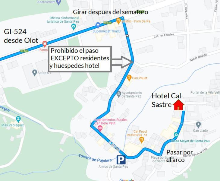 Hotel Cal Sastre Santa Pau Εξωτερικό φωτογραφία